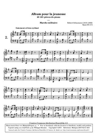 First page of Album Pour La Jeunesse - Op 68 No 2