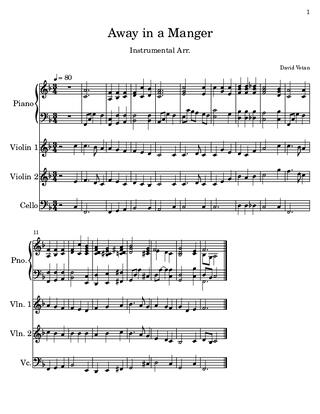 First page of Away In a Manger