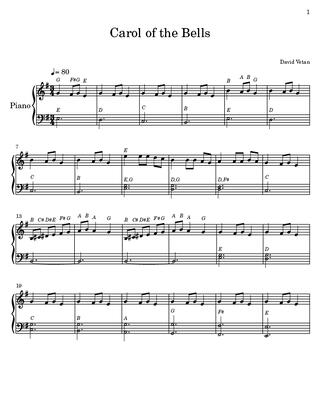 First page of Carol of the Bells